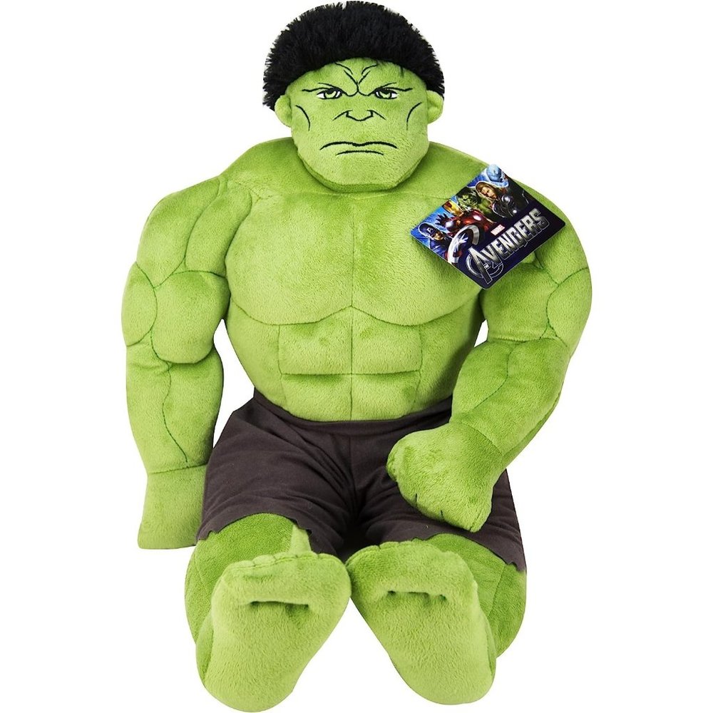 Kids 23 Inch Polyester Avengers Plush Stuffed Hulk Pillow